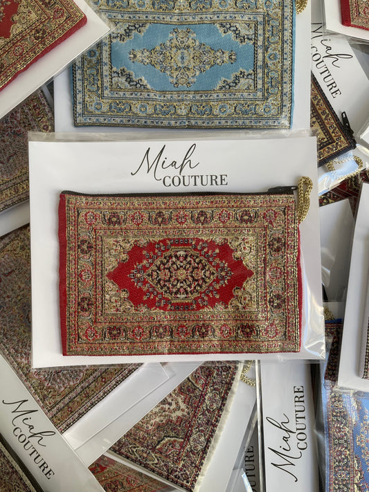 Pochette ou porte monnaie oriental - rouge